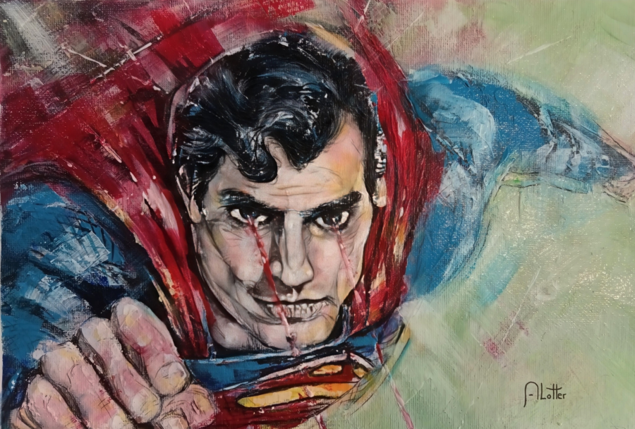 superman A4 Original Art