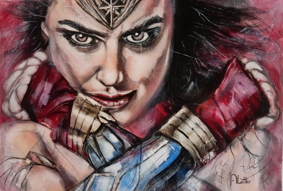 wonderwoman A4 Original Art